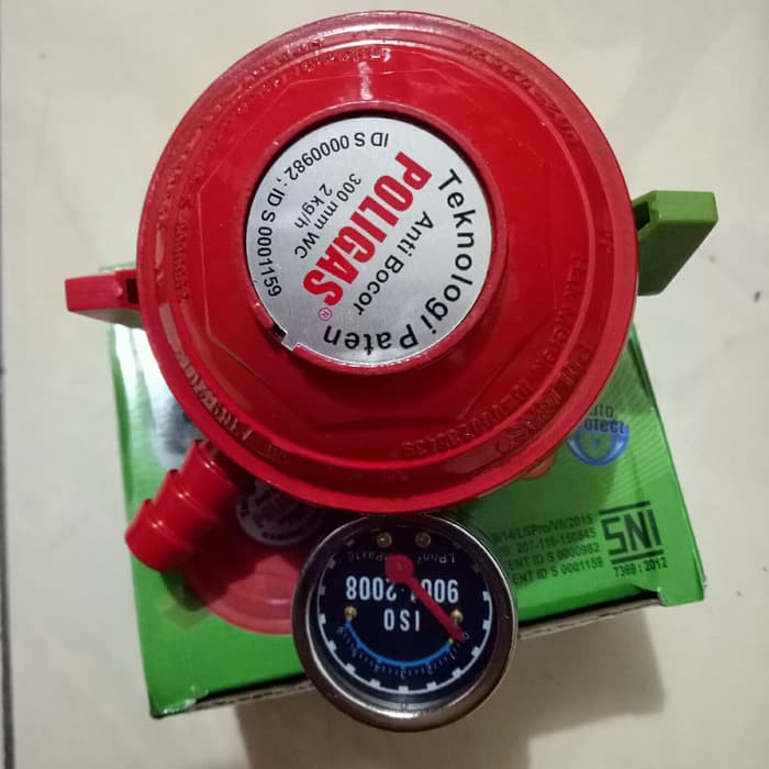 regulator LPG poligas double lock regulator LPG otomatis Anti bocor
