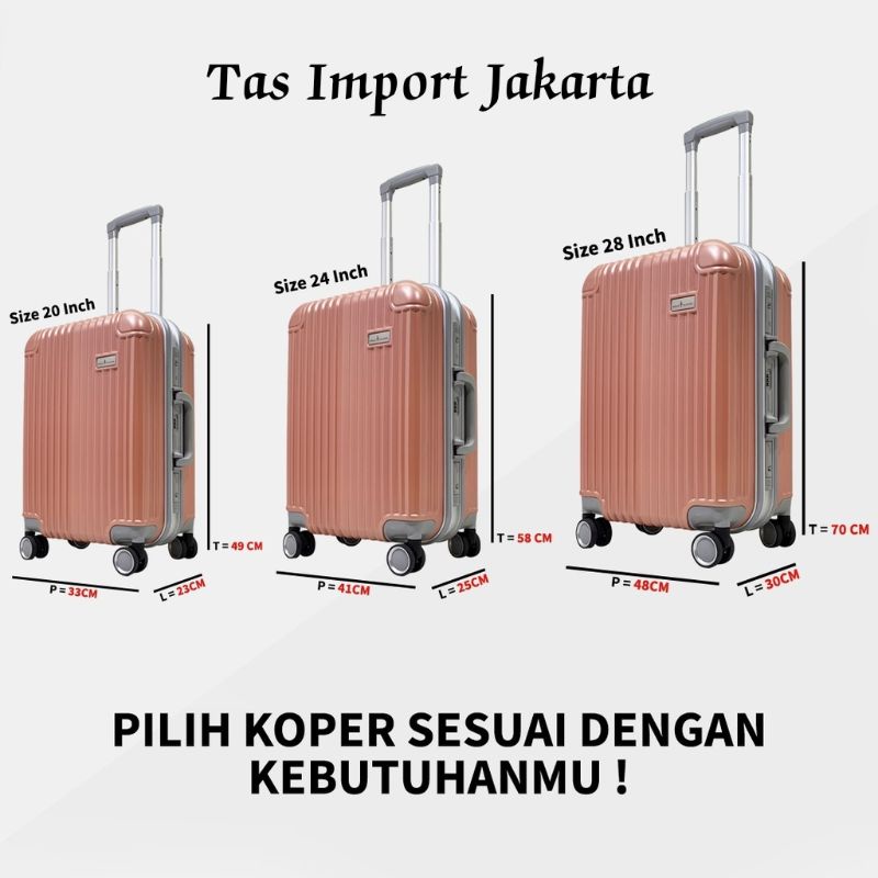 Koper fiber polo classic 1917 hardcase/Ceklek ORI - 28 inch