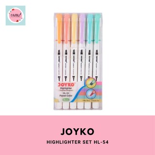 Joyko Highlighter Pastel Set 6 pcs HL-54