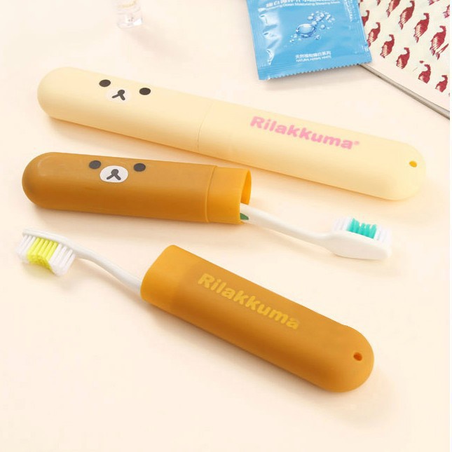 ♚𝐓𝐒 𝟲𝟯𝟬♚Kotak Sikat Gigi Motif BeruangTempat Sikat Gigi Portable Travelling Toothbrush Case