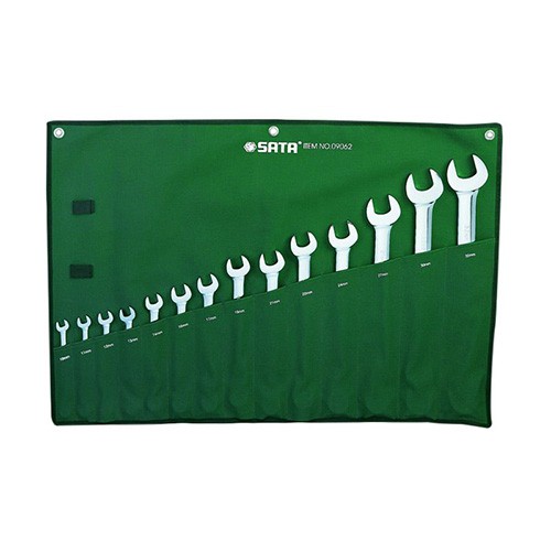 Kunci Ring Pas SET 14 Pcs METRIC 09062 Combination Wrench SATA TOOLS