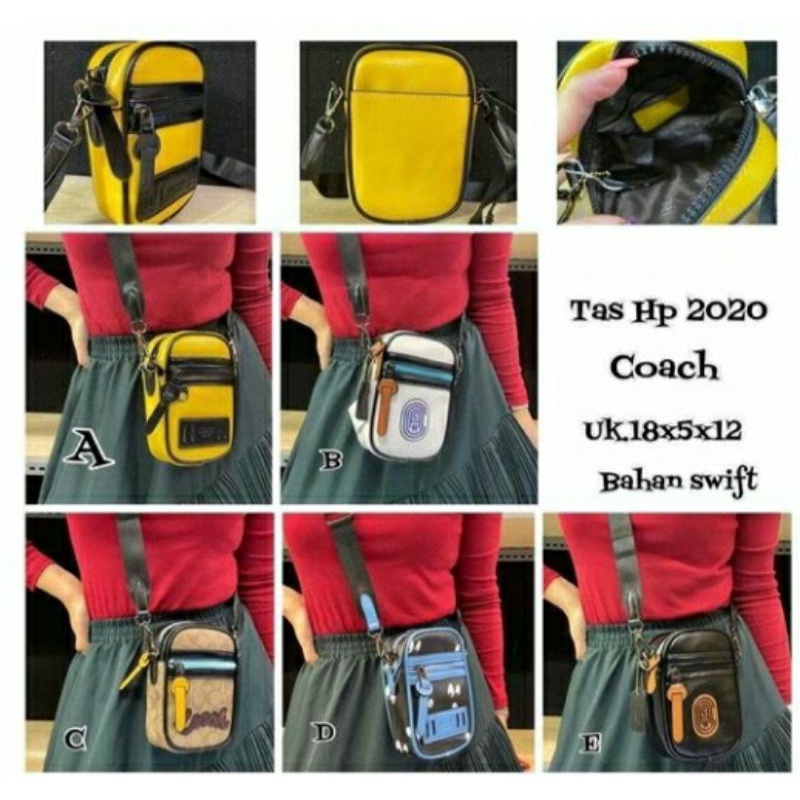 TAS SELEMPANG POCKET HP WANITA COACH