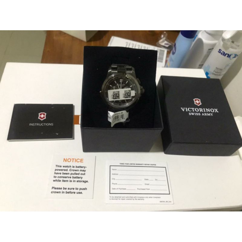 Victorinox Swiss Army Mens Night Vision Chrono Watch ORIGINAL