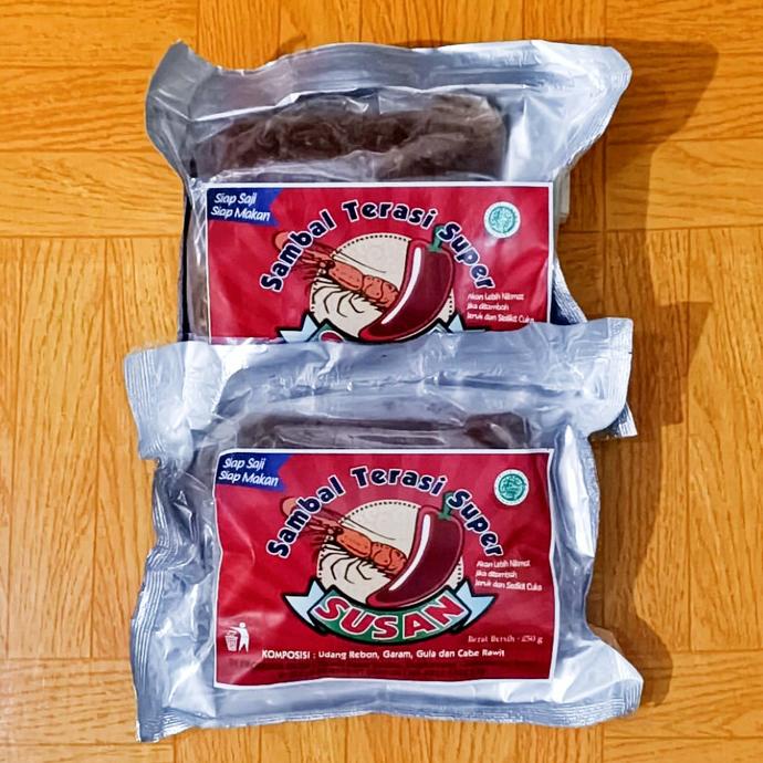 

Promo Awal tahun Sambal Terasi Super SUSAN Asli SINGKAWANG KALIMANTAN BARAT 250 gram Promo Awal