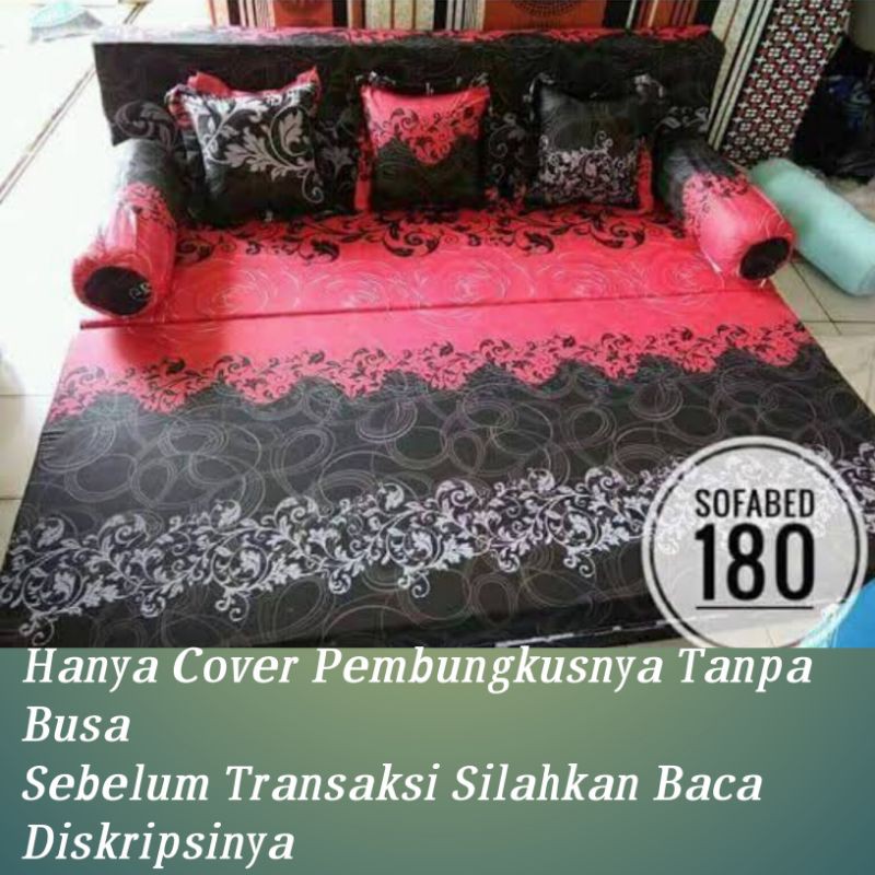 Ukuran 200x180x20 cm COVER SOFABED inoac / sarung sofa bed no.1