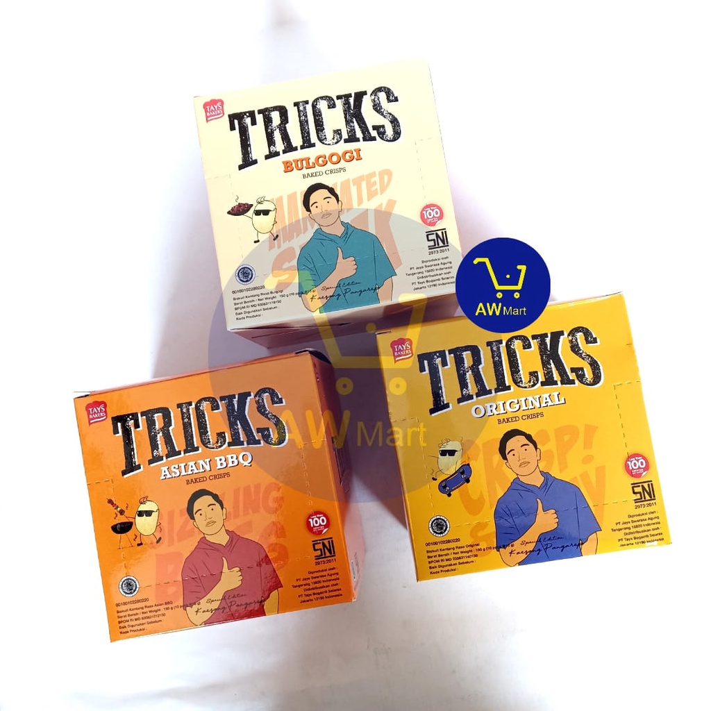 TRICKS BISKUIT KENTANG BOX 150 GRAM ISI 10 PACK - ALL VARIAN