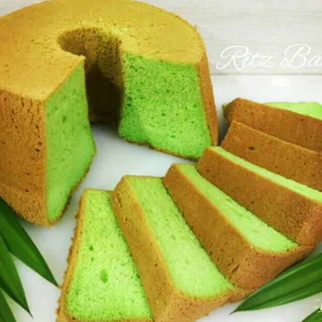 

Cake mix shifon pandan ukuran sedang ukuran besar dan mini cake