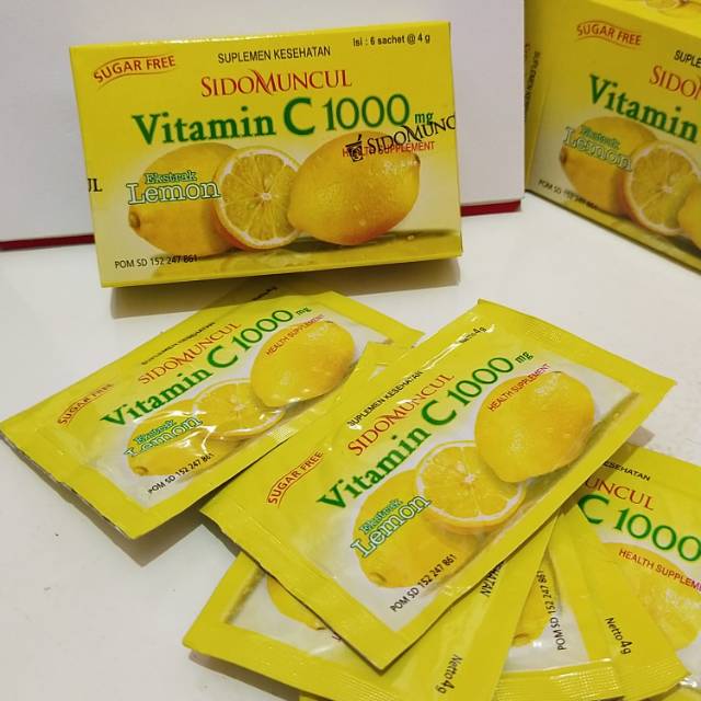 Vitamin  C1000 bubuk sidomuncul sachetp