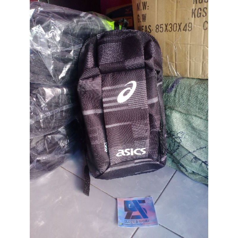 tas ransel atau tas sepatu asics dan Mizuno