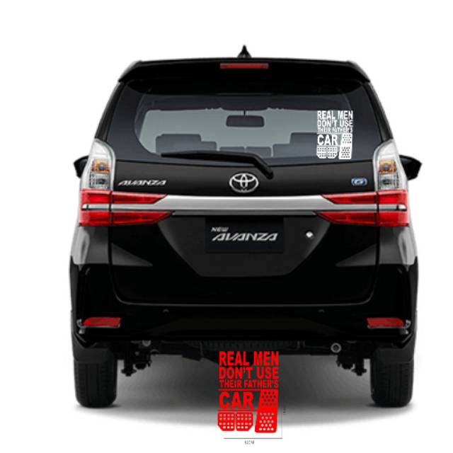 Stiker kaca mobil avanza stiker kaca belakang mobil avanza real men terbaru