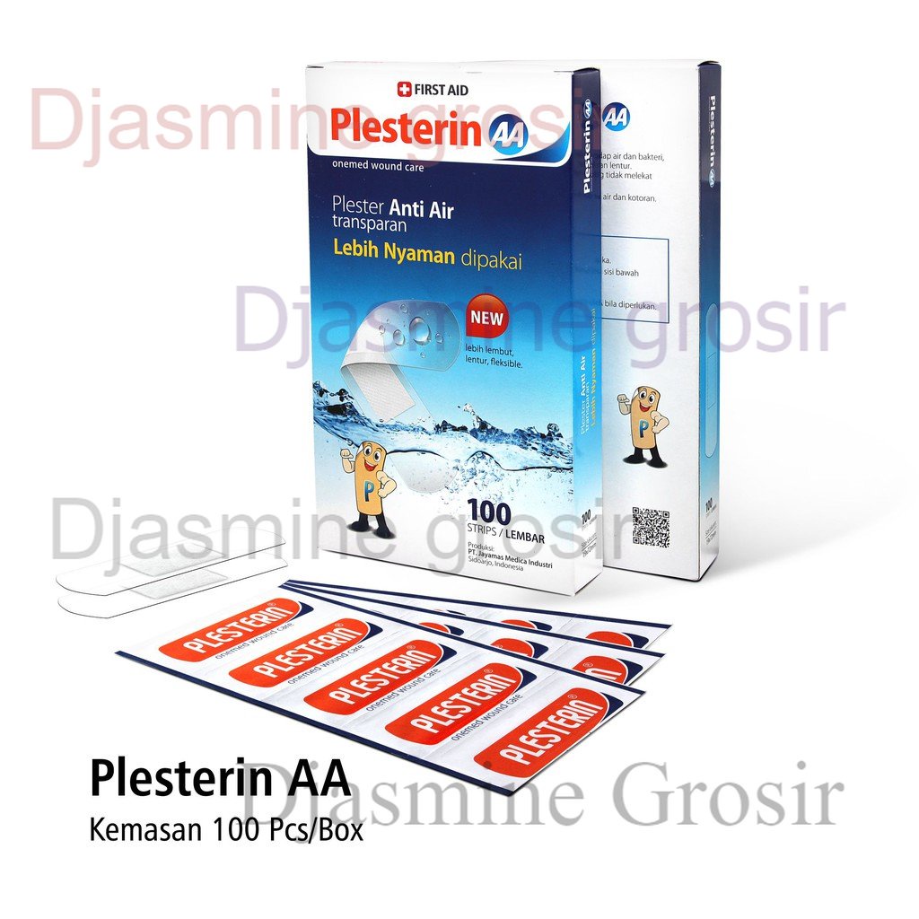 Plaster Luka Bening Plasterin AA isi 100 Onemed