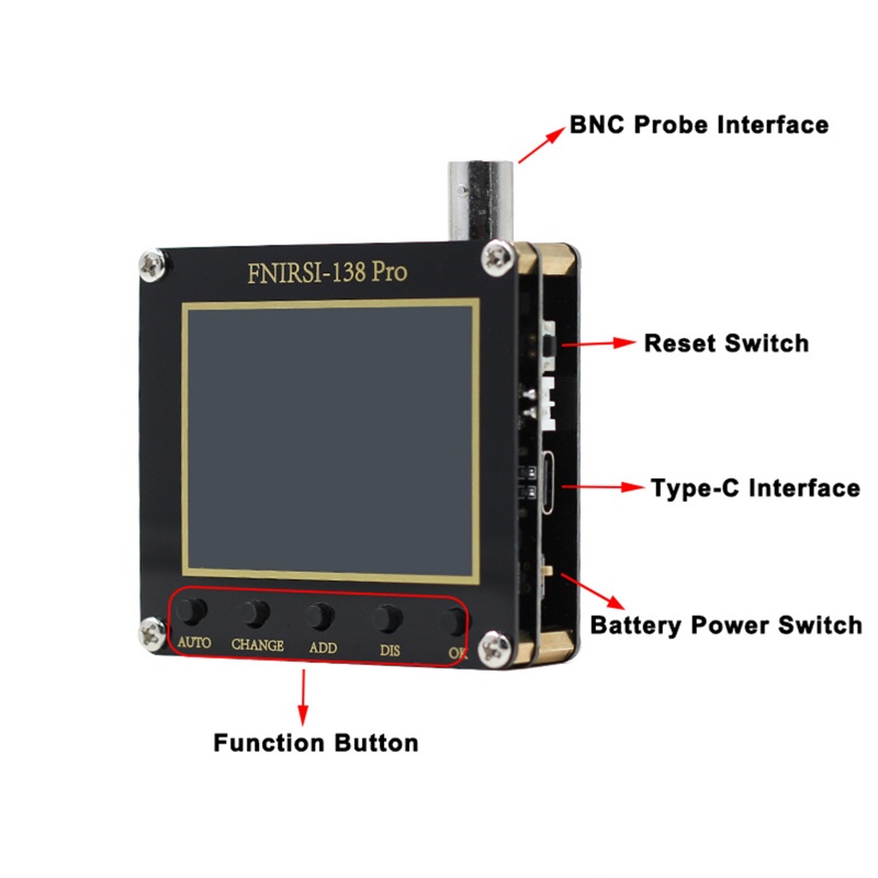 Osiloskop Digital 220V 200Khz Analog Bandwidth Dan 2.5Msa / s Untuk Perbaikan Peralatan