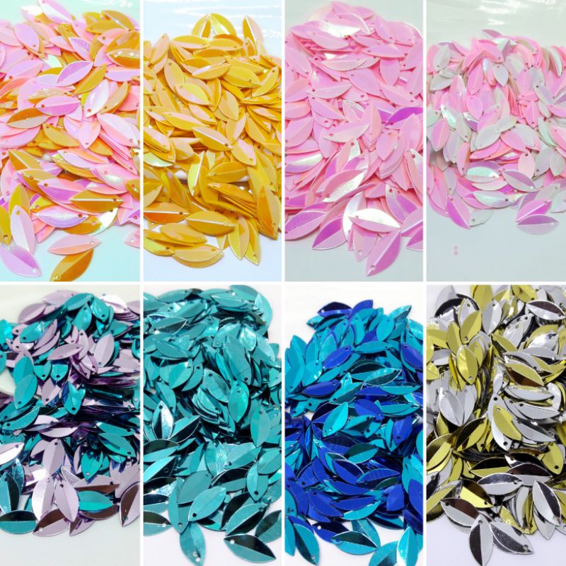 PAYET SEQUIN DAUN FOLDED DAUN OVAL DAUN LANCIP / HARGA PER 10 GRAM