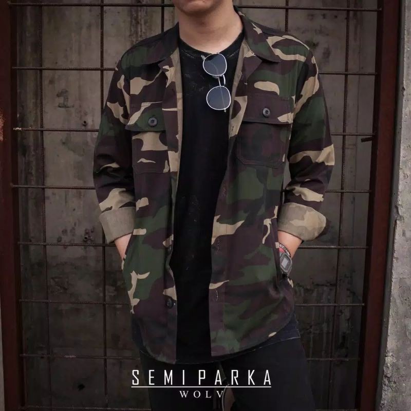 jaket semi parka loreng original // jaket camo // jaket army