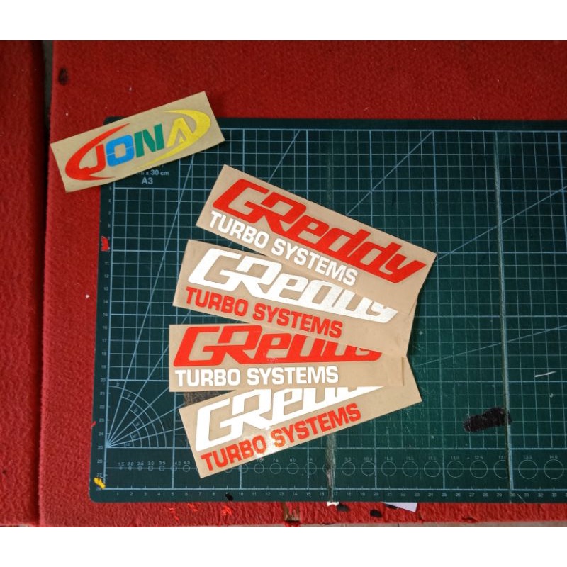 

Stiker cutting Greddy turbo systems
