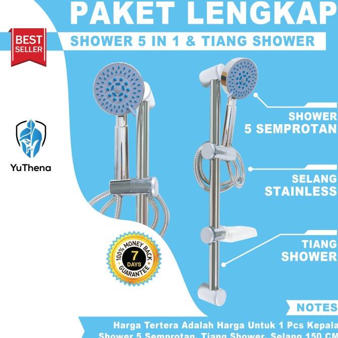 Shower Tiang Set Column Shower Rail Tiang Shower Mandi BAGUS