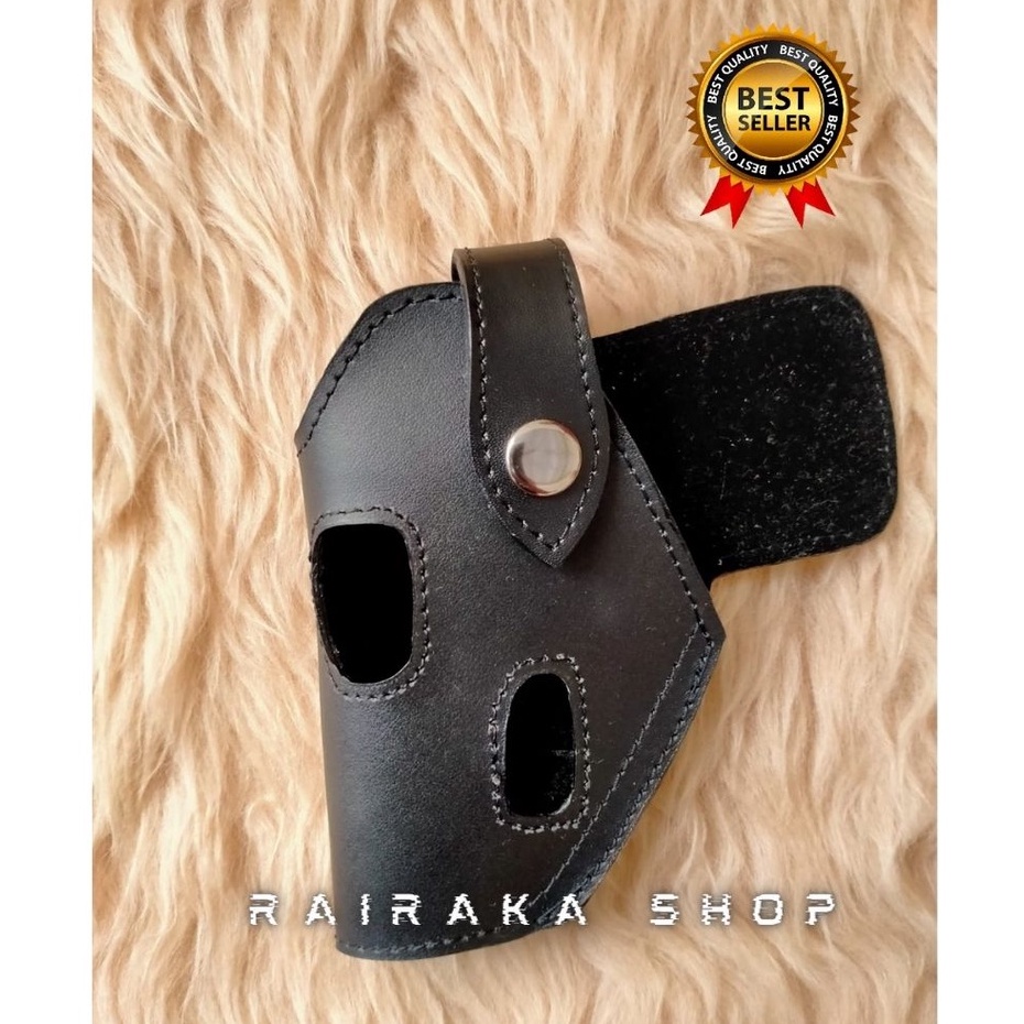 Holster sarung pistol kulit asli