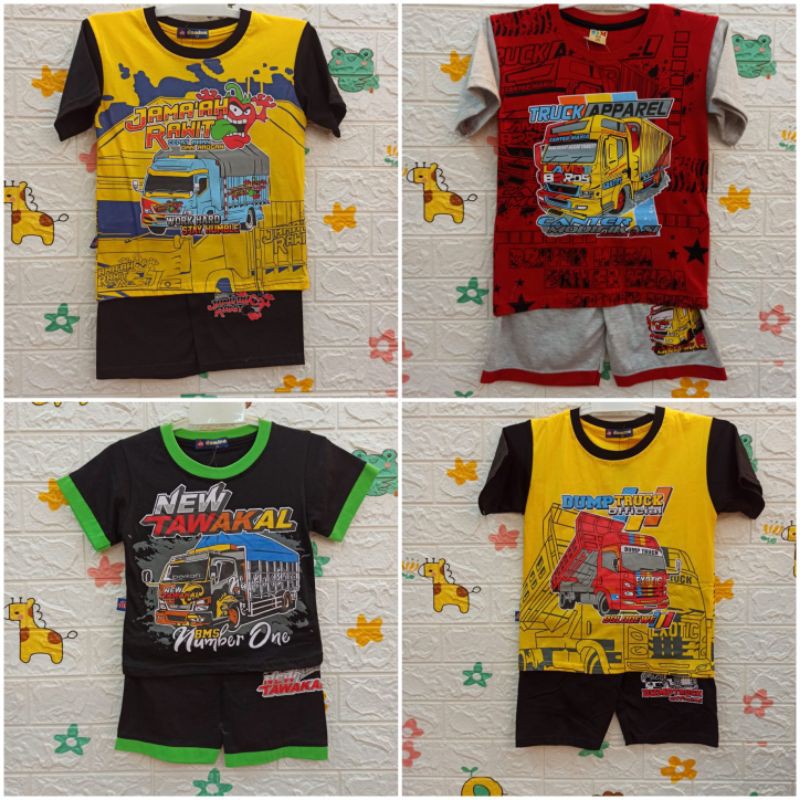 KAOS TRUK ANAK/ MURAH BAHAN TEBAL ADEM BEST SELLER