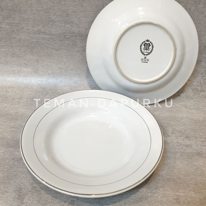 Piring Keramik Platinum Lucky 8 inch - 1 lusin