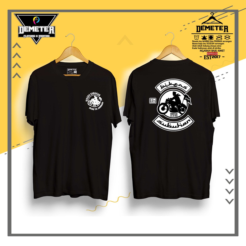 Kaos Bikers Subuhan Indonesia Pakaian Pria - Demeter