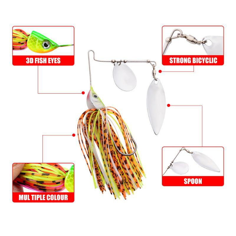 Best Seller Lure umpan pancing casting spinerbait ultralight fishing 10 gram