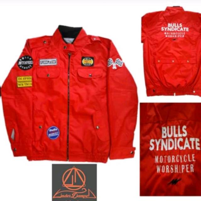 JAKET JOKOWI MERAH BULLS SYNDICATE PREMIUM