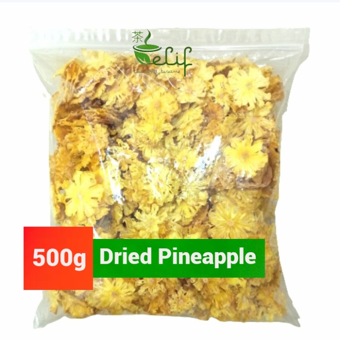 

Buah Kering - 500G Dried Pineapple Slice Buah Nanas Iris Kering Dried Fruit