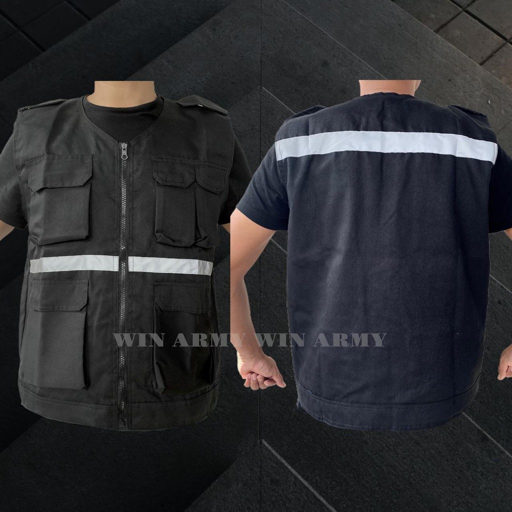 Rompi Proyek - Rompi Safety - Rompi Tambang - Rompi Kain- Rompi k3 - Rompi 5 Kantong - Rompi Kerja Lapangan Outerwear - Rompi skotlet - Industrial Safety Vest