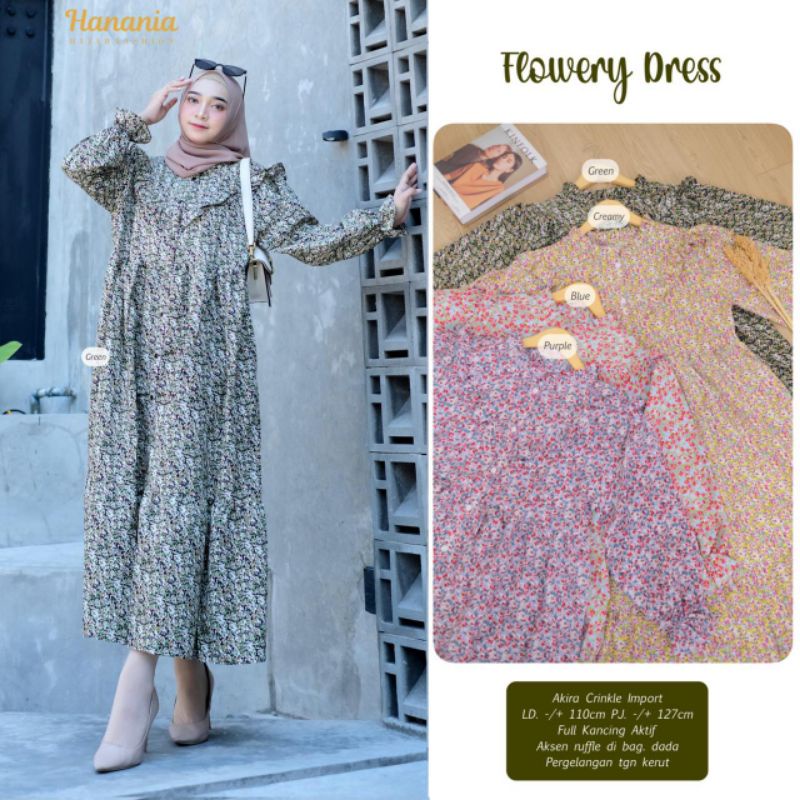 Flowery Dress by Hanania