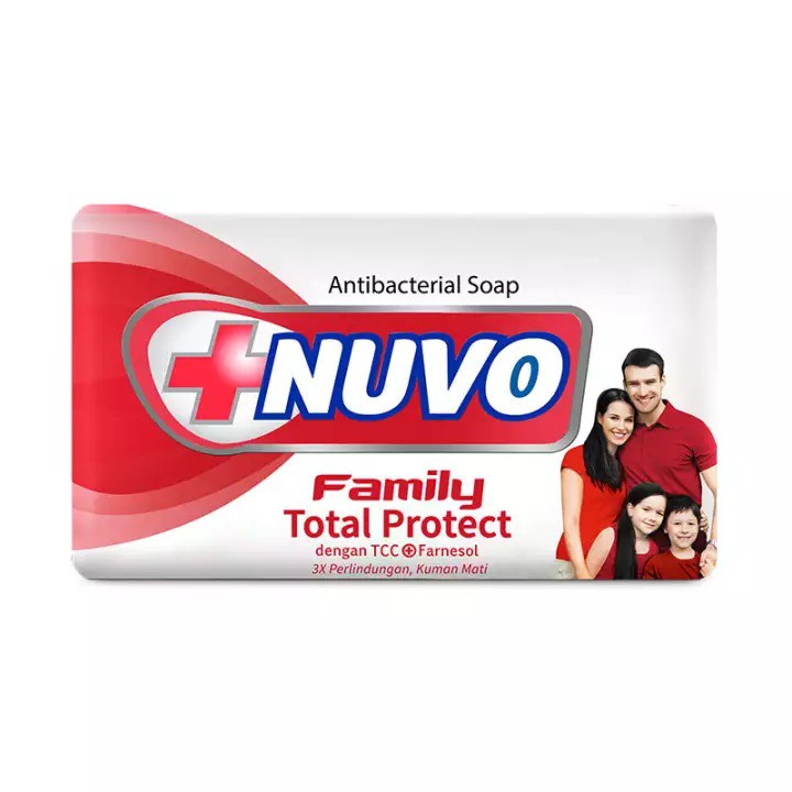 Nuvo Family Barsoap/Sabun Batang(Mild Protect/Care/Nature/ Total) - 72g