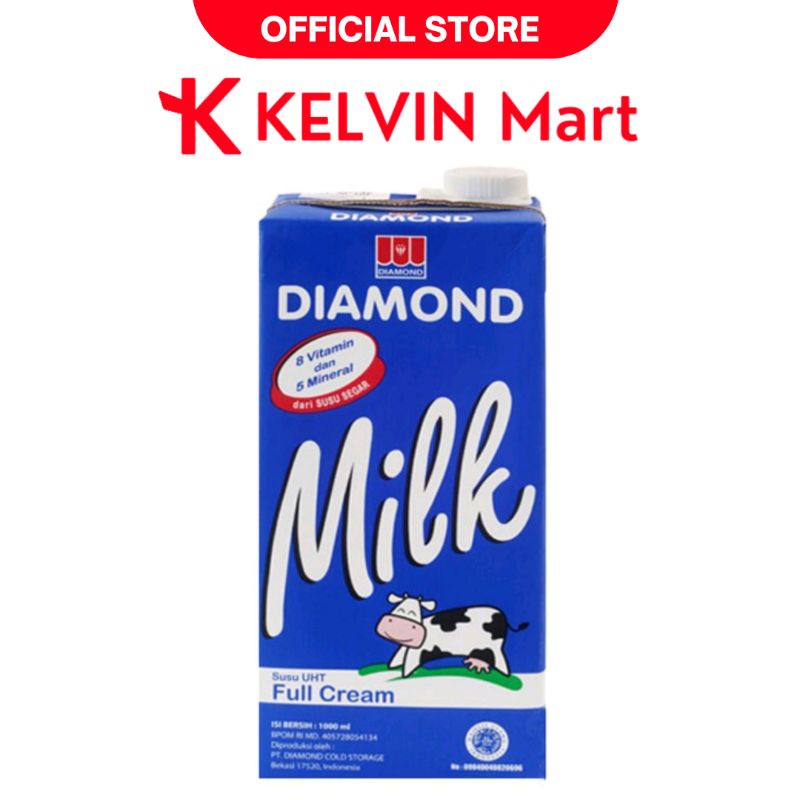 

Susu Vanilla Diamond Milk UHT Full Cream Pck 1 Liter / 1000 mL | KELVIN Mart