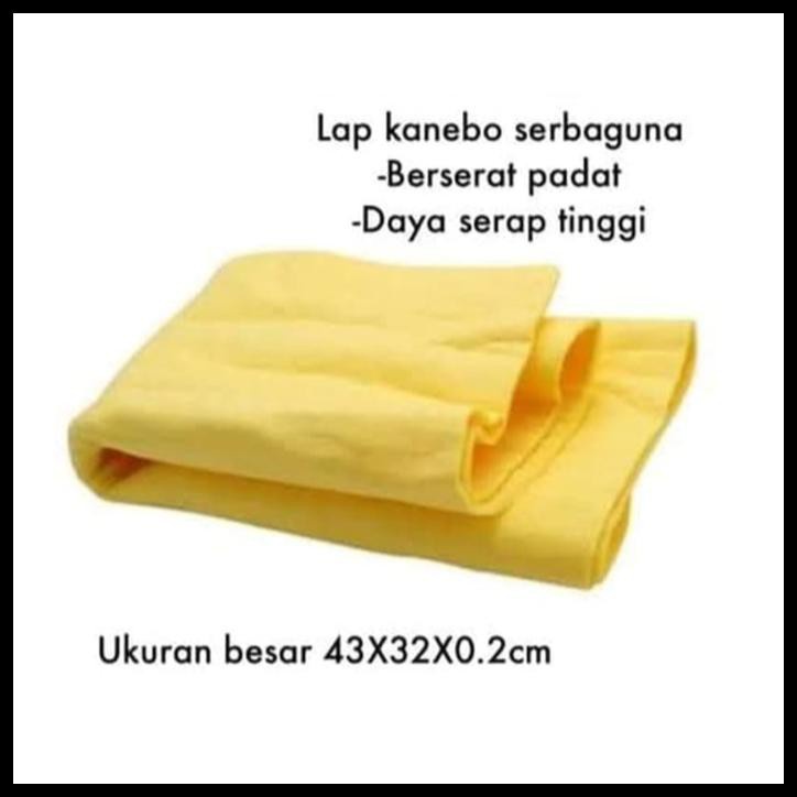 Kain Lap Chamois Kanebo jumbo Besar Berserat 43 x 32 CM Serap Tinggi