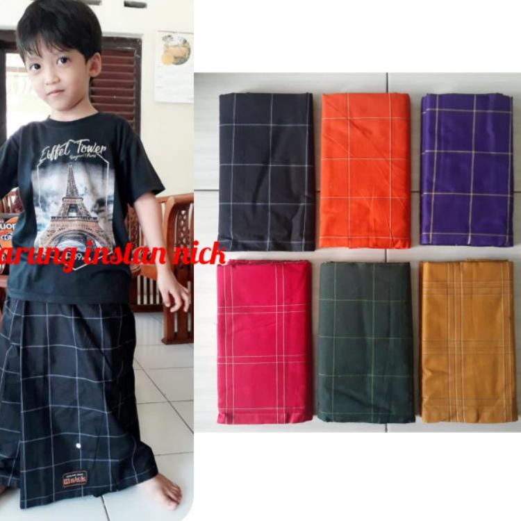 SARUNG INSTAN ANAK, , REMAJA, LAKI-LAKI COWOK, TANPA KARAKTER,KADO ULANG TAHUN ANAK LAKI-LAKI, KADO 