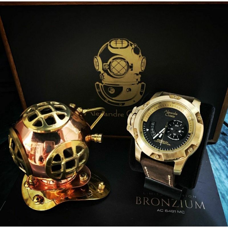 JAM TANGAN PRIA ALEXANDRE CHRISTIE AC 6481 / AC BRONZIUM ORIGINAL