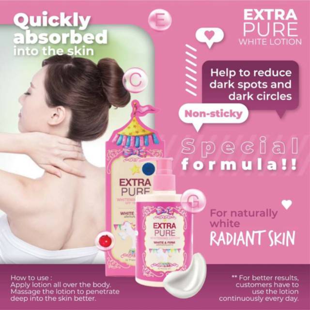 GLUTA SPF 100+ EXTRA PURE WHITENING SET / SET PEMUTIH / BODYLOTION / HANDBODY / PEMUTIH BADAN