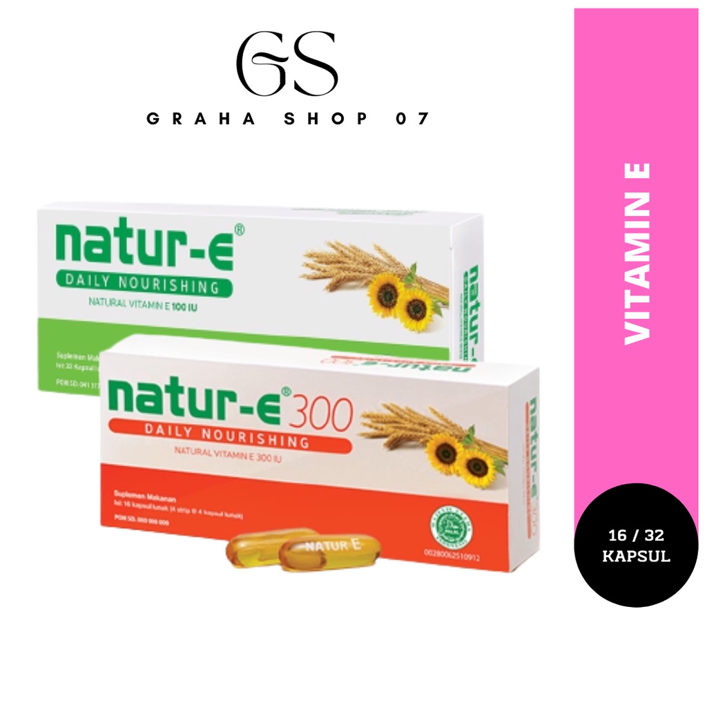 Jual Natur E 100 & 300 IU Mencerahkan Kulit / Vitamin E 100 IU Shopee