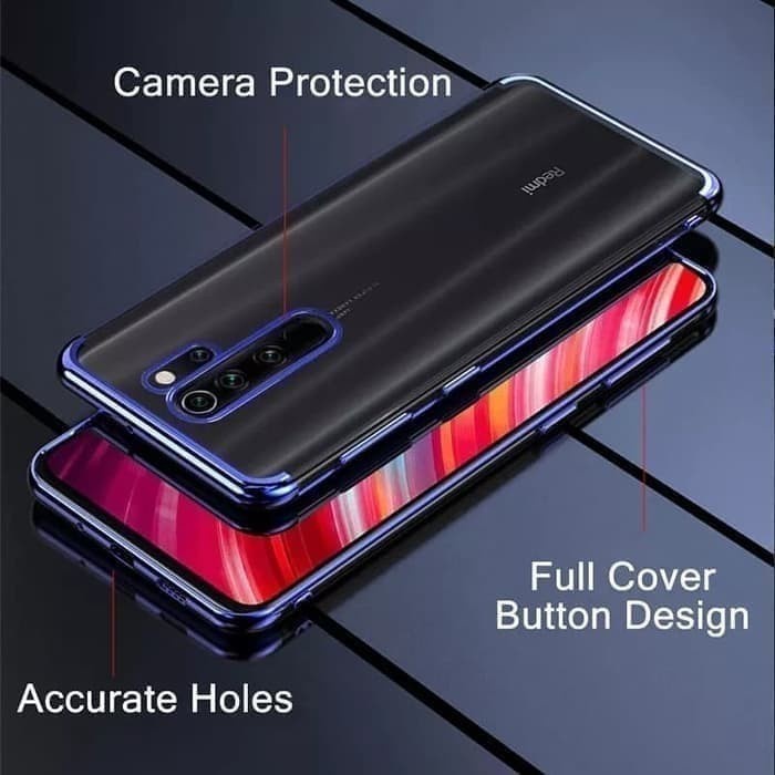 Shining chrome Tpu Case clear Silicone Case Redmi Note 8 Pro - SC