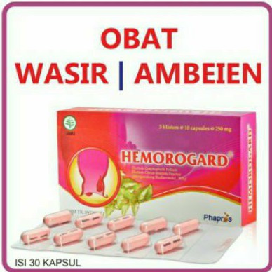 HEMOROGARD obat Wasir dan Ambeien Per bok 30 Kapsul