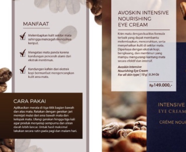 kandungan eye cream avoskin