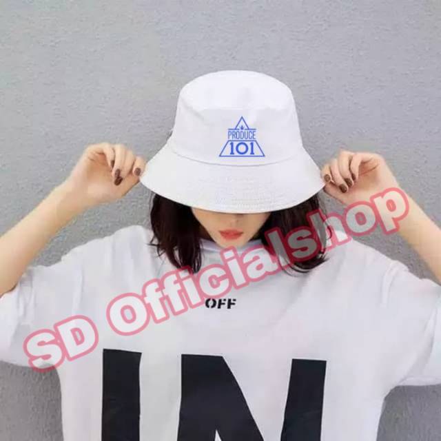 Topi bucket hat fisherman kpop PRODUCE 101 BLUE