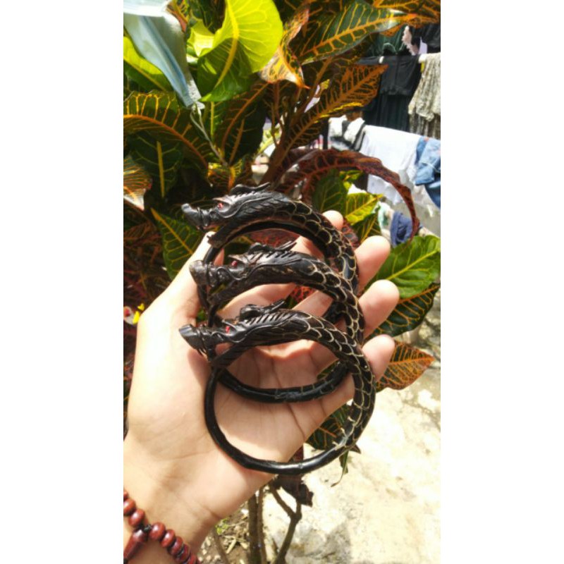 Gelang akar bahar ukir naga JUMBO ELEGANT