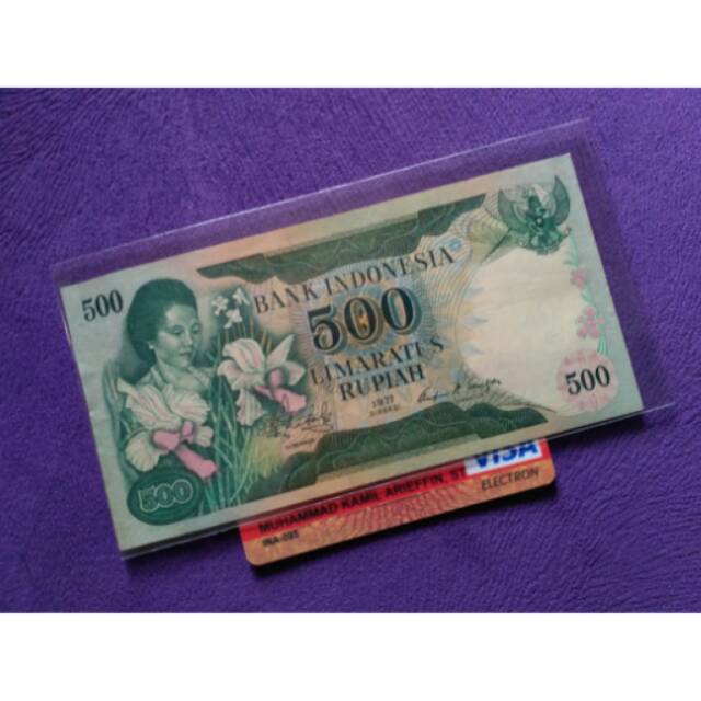 UANG KUNO UANG LAMA 500 rupiah ibu berkonde tahun 1977