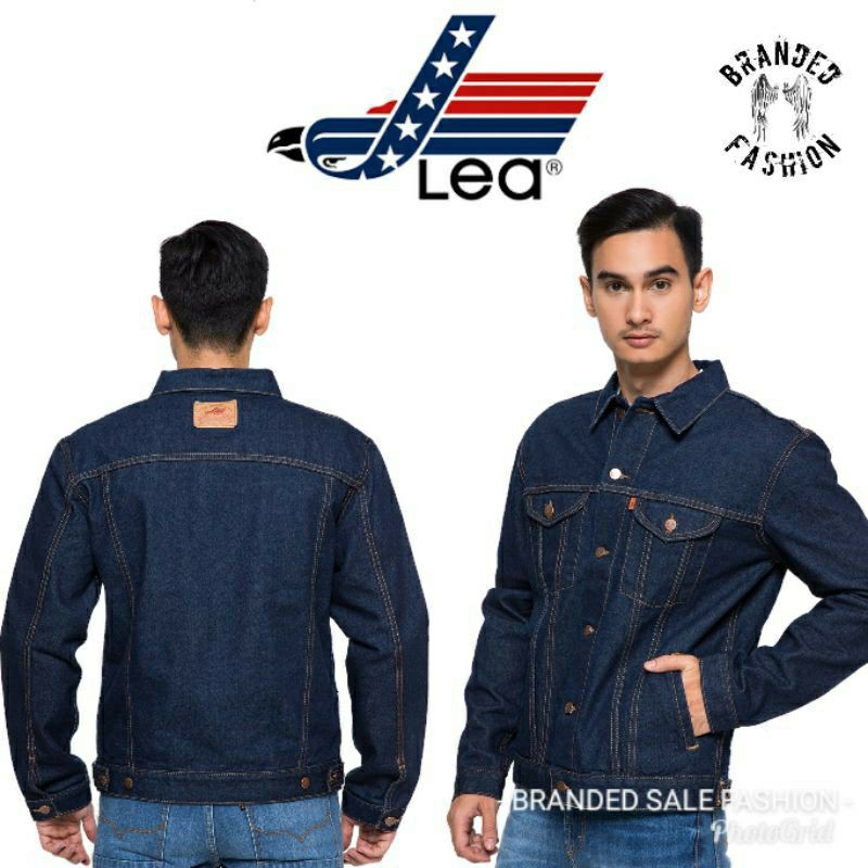 LEA -original jaket jeans- jaket pria - jaket premium terbaru