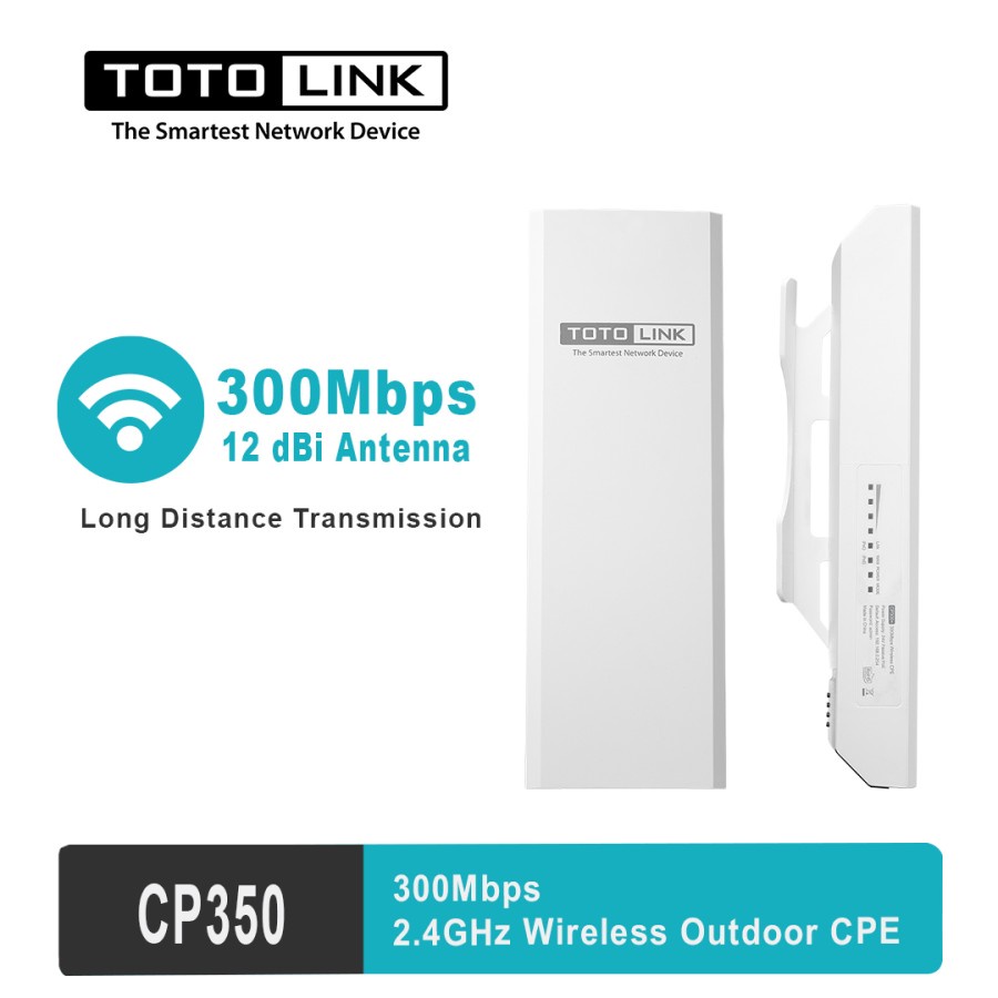 TOTOLINK CP350 - 300Mbps 2.4GHz Wireless Outdoor CPE