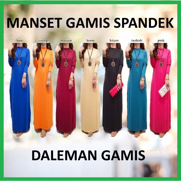 Mangset Gamis Spandek Manset Lengan Panjang