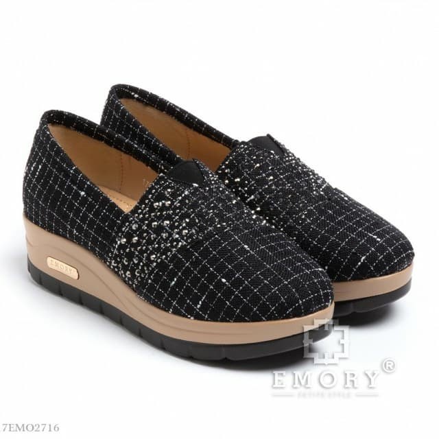 SEPATU WEDGES WANITA EMORY MARNY ORIGINAL - Hitam