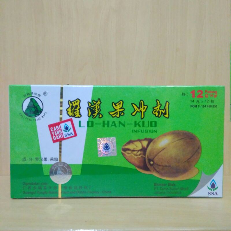 

Lo Han Kuo Infusion - Membantu Meredakan Gejala Panas Dalam Yang Disertai Batuk.