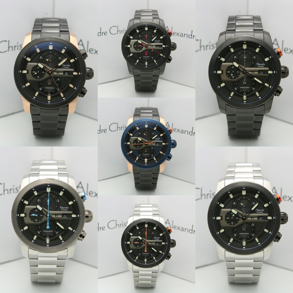 [Free Baterai] JAM TANGAN PRIA ALEXANDRE CHRISTIE AC 6559 RANTAI ORIGINAL GARANSI RESMI 1 TAHUN