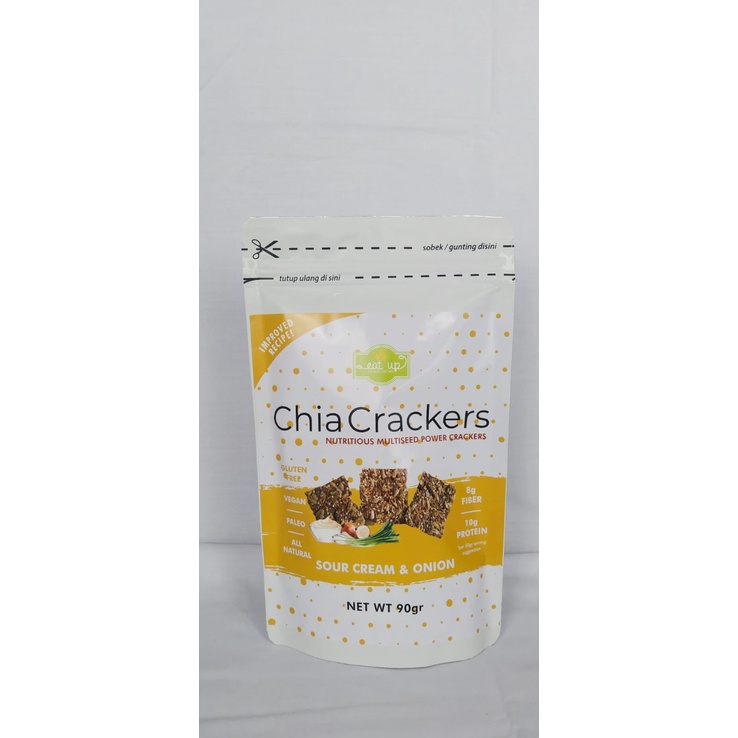 

EAT_UP CHIA CRACKERS SOUR CREAM & ONION 90GR