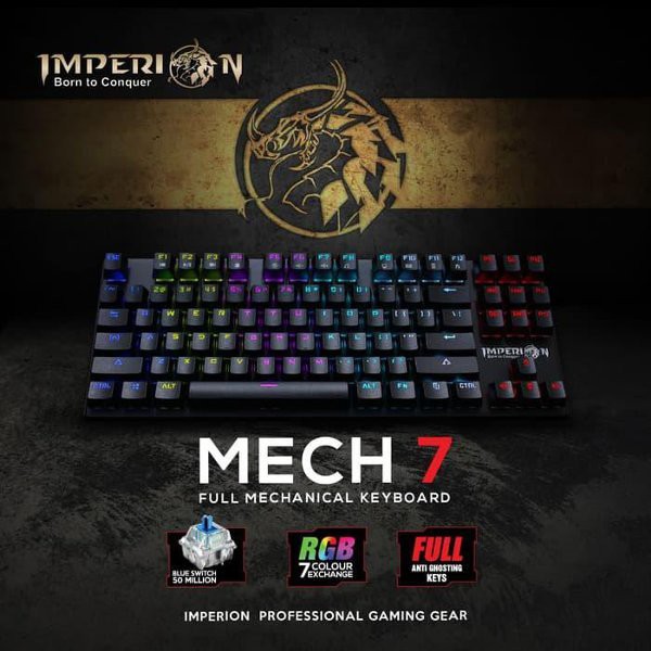 Keyboard Gaming RGB FULL Mechanical MECH 7 Imperion RGB